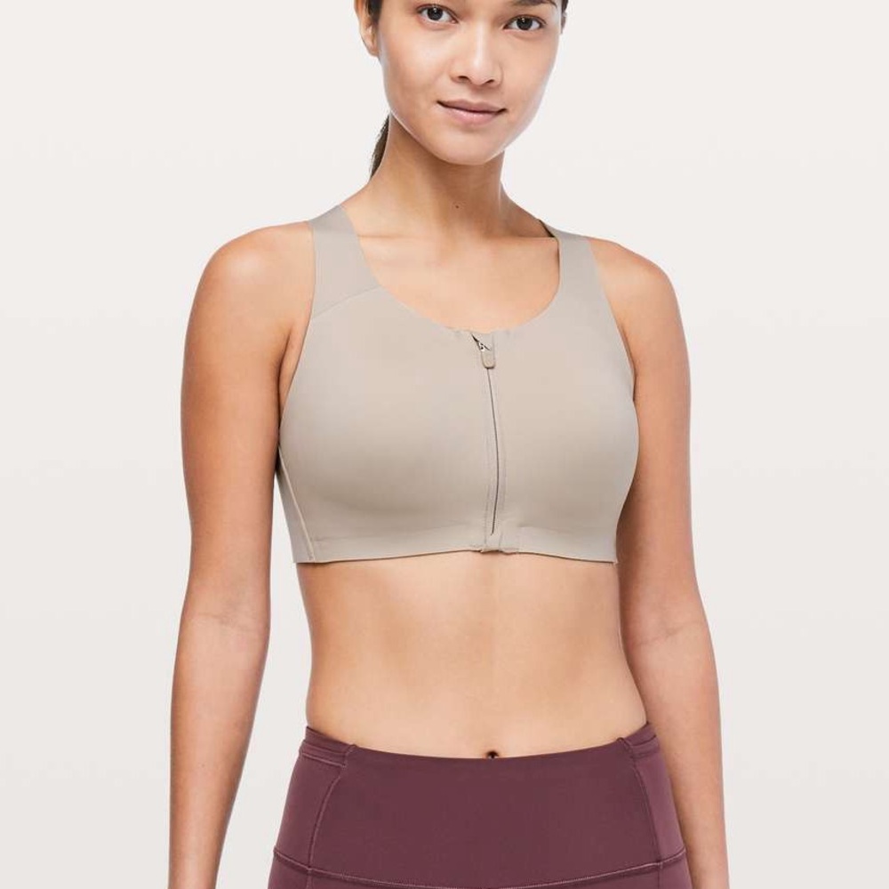 lululemon enlite zip front bra (high impact)